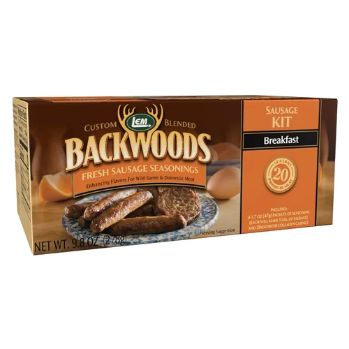 Vista 10 de LEM Productos Backwoods Bratwurst - Kit de condimentos para salchichas frescas, ideal para caza silvestre y carne doméstica, temporada de hasta 20