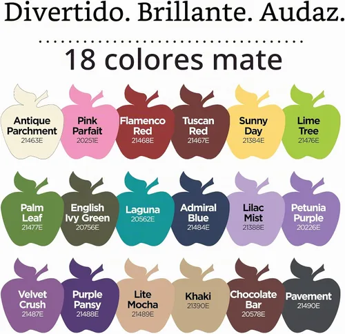 Vista 3 de Apple Barrel set de pintura acrílica, 18 piezas, (2 onzas), promoabii ii