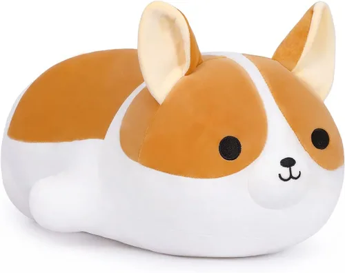 Vista 10 de Corgi - Peluche suave de perro Corgi, lindo Shiba Inu Akita, almohada de felpa para niños y niñas (15.7 pulgadas/15.7 in)