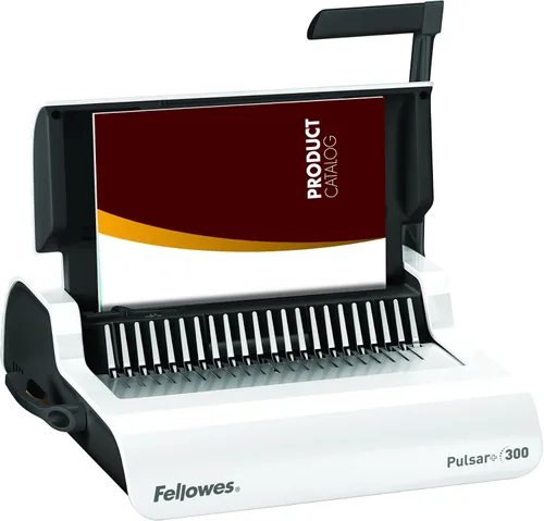 Vista 2 de Fellowes Pulsar+ - Máquina de encuadernación de peine (5006801) y peine de plástico Fellowes de 3/8 pulgadas, color negro, paquete de 100