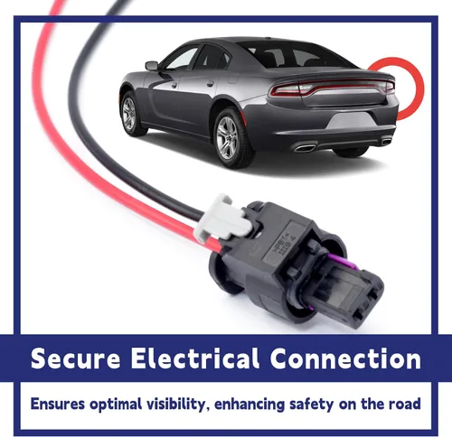 Vista 6 de Arnés de conector de cola de marcador lateral compatible con Dodge Charger 2015, 2016, 2017, 2018, 2019, 2020, 2021, 2022, cable de conexión de luz
