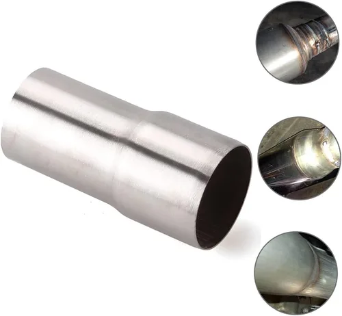 Vista 7 de BARTOO Adaptador universal de tubo de escape de 2.2 a 2.5 pulgadas, adaptador de tubo de escape, tubo adaptador de tubo de escape de acero