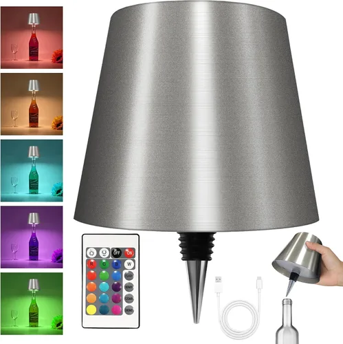 Vista 29 de 2025 Nueva Lámpara Inalámbrica para Botellas - Luces LED para Botellas de Licor y Vino, Pantalla Inalámbrica, Luz Superior para Botella de Whisky