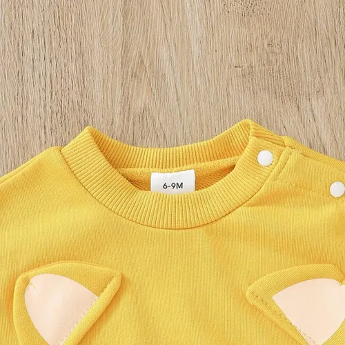 Vista 13 de Ropa para bebé niño pequeño, conjuntos de otoño e invierno, sudadera de manga larga con oso y pantalones, conjunto de 6 meses a 2 años