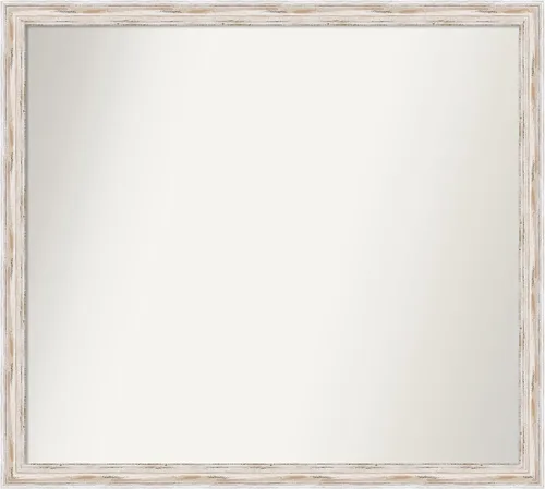Vista 245 de Amanti Art Espejo personalizado, espejo de baño estrecho Alexandria White Wash, espejo de pared o espejo de tocador de baño sobre el fregadero
