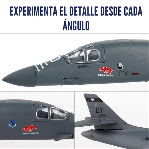 Vista 8 de Daron Worldwide Trading 1/221 PS5404-2 Sello B-1 Lancer Boss Hawg Jet