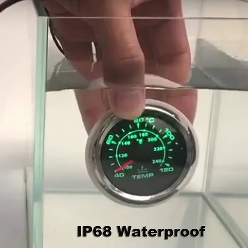 Vista 5 de Medidor de ajuste de barco de 52 mm IP68 impermeable 0-190ohm señal marino medidor de balance de ajuste de barco UP DN con indicador de inclinación