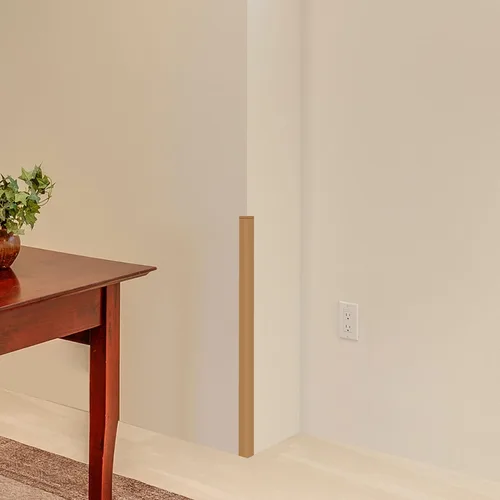 Vista 6 de Rubber Bond Protector de borde de esquina de pared, protectores de esquinas a prueba de bebés de 1 x 1 x 36 pulgadas, tiras de borde autoadhesivas