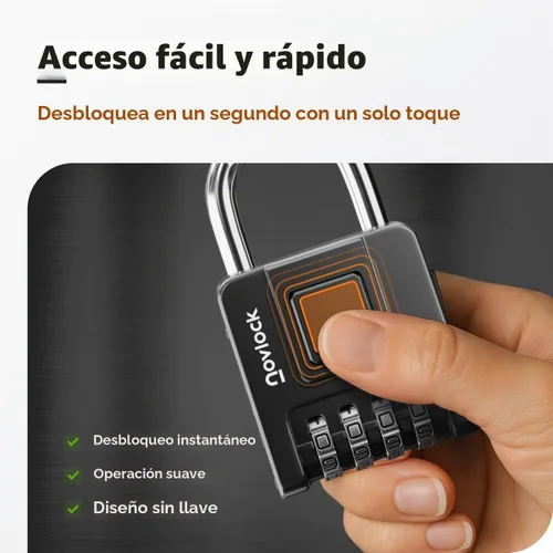 Vista 5 de Candado combinado para exteriores e interiores, resistente a la intemperie