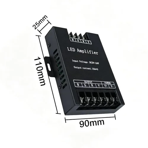Vista 4 de GLC 360W 30A LED RGB controlador amplificador repetidor