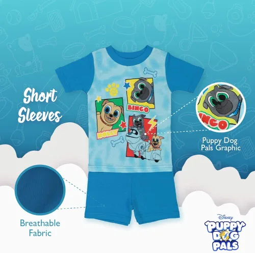 Vista 5 de Disney Conjunto de pijama de algodón ajustada de 4 piezas para niño Best Pals