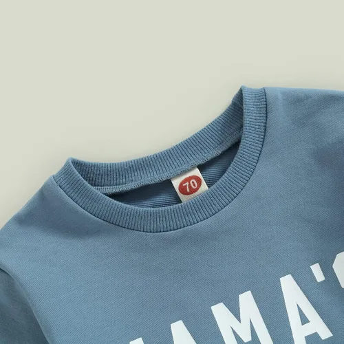 Vista 4 de Ropa de verano para bebé, niño, camiseta de manga corta, con cordón, conjunto de 2 piezas, trajes casuales para bebés