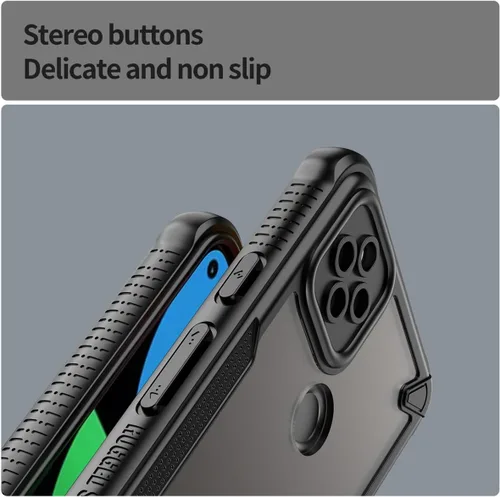 Vista 3 de Case for Pixel 5A 5G Case, for Google5A G1F8F Cases with Tempered Glass Screen Protector, Frosted Translucent Back Cover Non-Slip Protective Phone