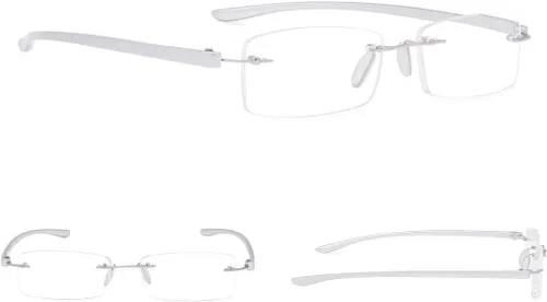 Vista 5 de Gr8Sight Paquete de 7 lentes de lectura sin montura con lente pequeña, moda para hombres y mujeres, Mezcla de 7 pares.