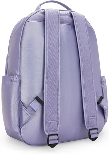 Vista 2 de Kipling Mochila Seoul Gm para mujer Amatista Aura Metálica