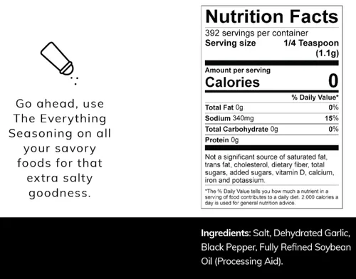 Vista 3 de Condimento estilo Santa María – Low Tide 15.2 oz – The Everything Seasoning Todo natural, sin MSG Fabricado en Estados Unidos ¡Espolvorea