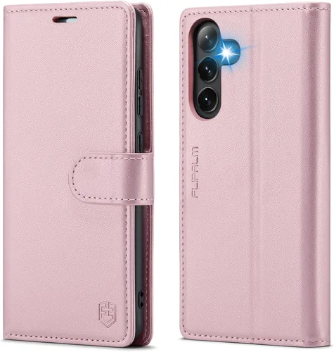 Vista 10 de FLIPALM - Funda tipo cartera para Samsung Galaxy A26 5G, color negro Titular de la tarjeta, bloqueo RFID, cuero PU Folio Flip, Kickstand, cubierta