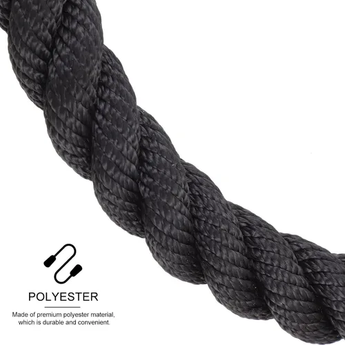 Vista 5 de Toyvian Cuerda de saltar de alta resistencia para entrenamiento de fuerza para adultos, MMA, boxeo, gimnasio, entrenamiento