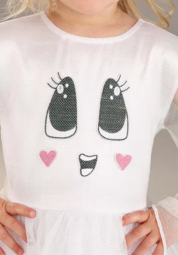 Vista 4 de Disfraz de Fantasma Boo-tiful para Niñas Pequeñas Multicolor