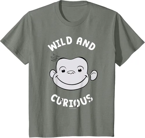 Vista 91 de Curious George Camiseta Big Face Wild and Curious Negro