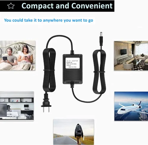 Vista 3 de Adaptador de CA para árbol de Navidad artificial de fibra óptica que cambia de color 12VAC 1000mA
