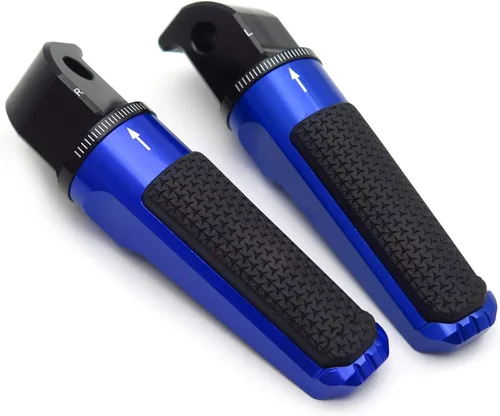 Vista 12 de Estriberas ajustables CNC Reposapiés Compatible con YZF TMAX XMAX N-MAX FZ1/FZ6 XJR1300/1200 MT03/MT07/MT09/MT10 [P/N: GZSP-SP-011-Y2]