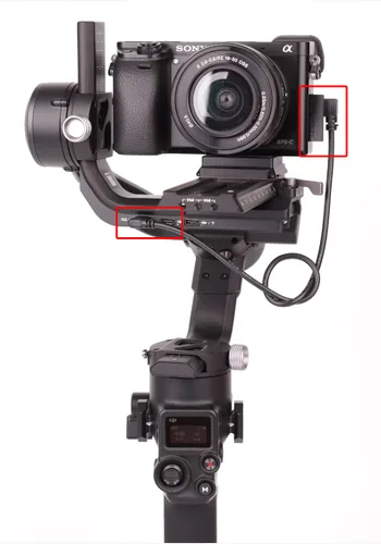 Vista 2 de Cable multi a USB-C tipo C RS para DJI Ronin compatible con Sony a6300 a6400