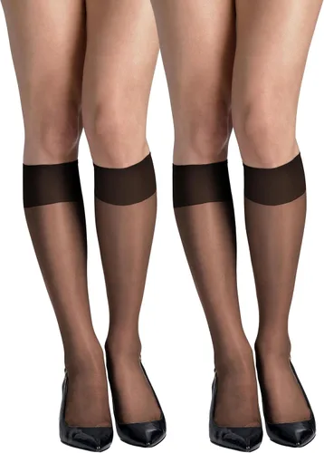 Vista 12 de Hanes Silk Reflections medias hasta la rodilla, puntera reforzada (2 unidades)