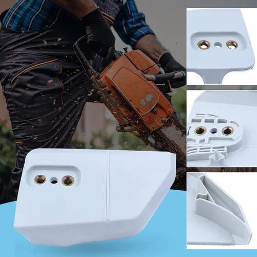 Vista 4 de Adefol - Kit de cubierta de embrague para motosierras Stihl 017 MS170 018 MS180 025 MS250 Chain Sprocket Side Cover Bar Studs Nuts Tensioner Kit