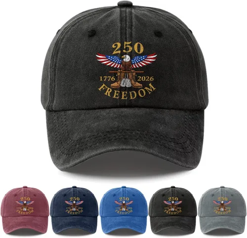 Vista 5 de Camiseta personalizada del 250 aniversario de Estados Unidos, camiseta patriótica veterana con juego de gorra, regalo para soldados retirados