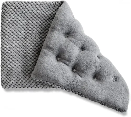 Vista 8 de Almohadilla térmica ancha para microondas con funda lavable de 9.5 x 16 pulgadas, almohadilla caliente para microondas para cuello, hombros