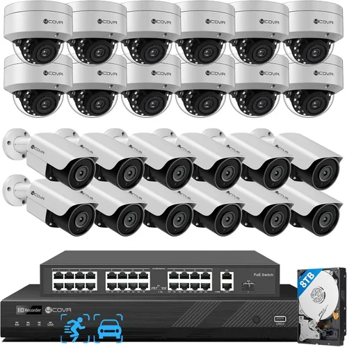 Vista 10 de 4COVR 16 Channel Security Camera System PoE for Business, LYH54A5M1608-1