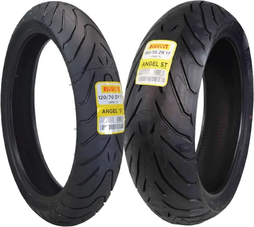 Vista 17 de Pirelli Angel ST 120/70ZR17 (58W) Neumático Delantero para Motocicleta – Neumático Deportivo de Alto Rendimiento para Mayor Agarre, Durabilidad