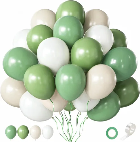 Vista 20 de Globos rosa claro, 125 piezas de diferentes tamaños de 8, 12, 10, 5 pulgadas, kit de arco de globos rosa pálido pastel para princesa, cumpleaños