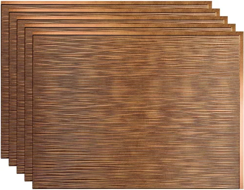 Vista 14 de FASÄDE Ripple - Panel decorativo de vinilo decorativo para salpicaduras de 18 x 24 pulgadas en plata argente (paquete de 5)