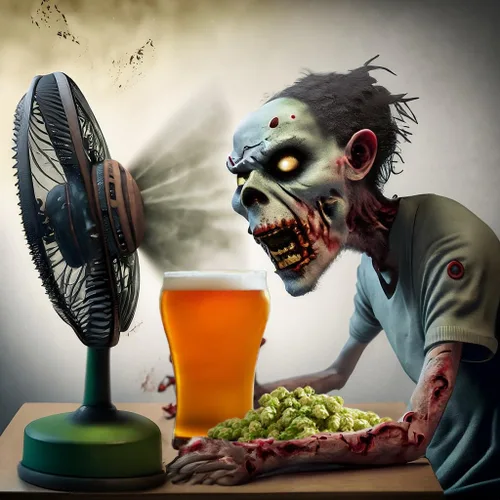 Vista 2 de Zombie Splatterfest IPA deshidratado, kit de extracto de fabricación de cerveza (clon de polvo zombi)
