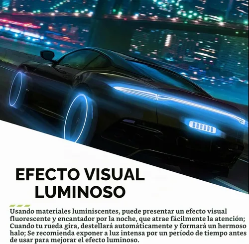 Vista 4 de 20 tapones fluorescentes para válvulas de neumáticos, tapas de válvula de neumáticos brillantes, cubiertas luminosas para válvulas de ruedas