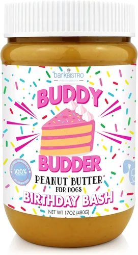 Vista 9 de BUDDY BUDDER Gimme S'Mores, mantequilla de maní 100% natural para perros, golosinas saludables para perros de mantequilla de maní, cosas en juguete