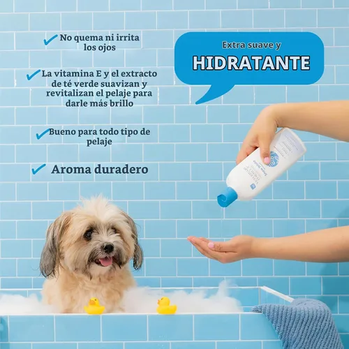 Vista 4 de Fórmula veterinaria Smart Coat Blanqueador y Removedor de Manchas Champú para Mascotas, 17oz