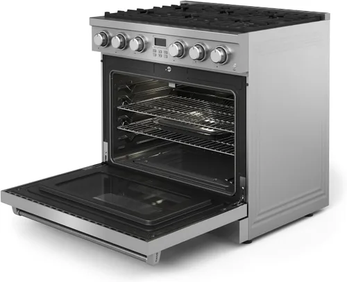 Vista 5 de THOR Kitchen Cocina profesional de gas de 36 pulgadas en acero inoxidable - Modelo ARG36