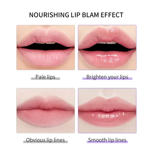 Vista 4 de KISSIO Máscara labial, juego de máscara de labios de miel y cereza, reparación de labios día y noche, extracto de plantas, hidrata durante la noche