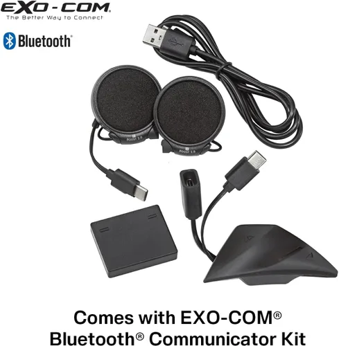 Vista 5 de ScorpionEXO GT930 Dual Open Full Face Modular Transformer Casco Integrado EXO-COM Bluetooth Sistema de comunicación DOT ECE aprobado