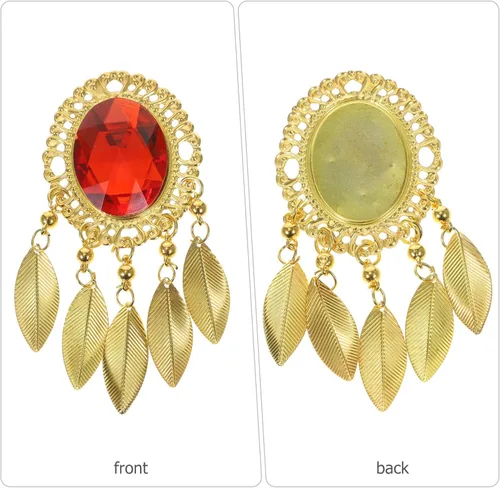 Vista 8 de 10 piezas de piedras preciosas colgante encanto con hojas doradas adorno gema colgante joyería brillante bolso encanto desmontable zapatos