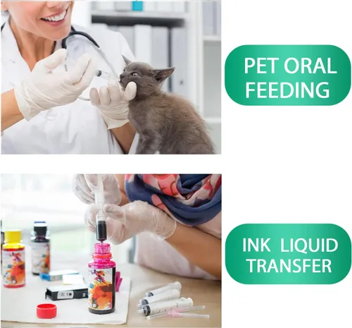 Vista 5 de Jeringa de 1 ml para líquido, oral, laboratorios científicos, medición, dispensación, con tapa - Paquete de 3 jeringas de 1 ml