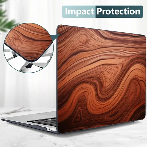 Vista 16 de TWOLSKOO Funda para MacBook Air de 13,3 pulgadas (versión antigua 2018-2021, modelos: M1 A2337, A2179, A1932) - Carcasa rígida con protector de Flor