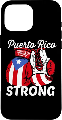 Vista 19 de Guantes de boxeo con la bandera de Puerto Rico para iPhone 16 Boricua Puerto Rican Pride Case