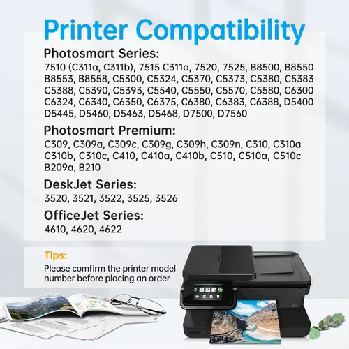 Vista 2 de Paquete de 17 cartuchos de tinta 564XL para HP 564 XL 564, compatible con impresoras HP Photosmart 7525 7520 5520 6520 6520 DeskJet 3520 Officejet