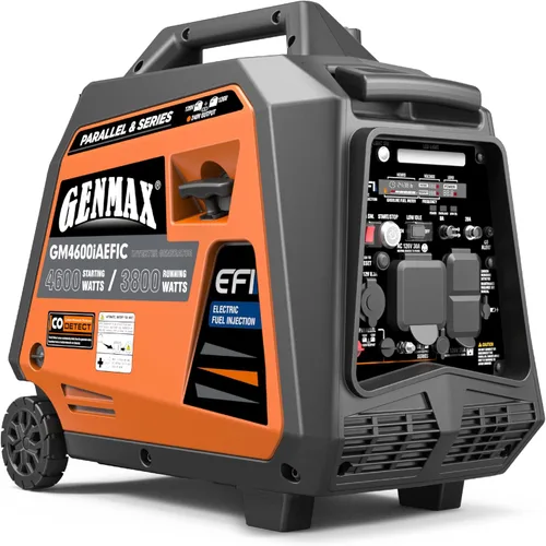 Vista 14 de GENMAX Generador portátil, motor de gas ultra silencioso de 1200 W, cumple con la EPA, función de modo ecológico, ultraligero para uso doméstico