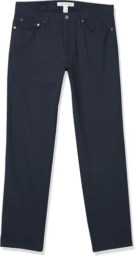 Vista 4 de Tienda Essentials Pantalón de sarga elástica de 5 bolsillos para hombre