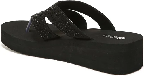 Vista 5 de BZees Sandalias Rio para mujer, Brillante negro